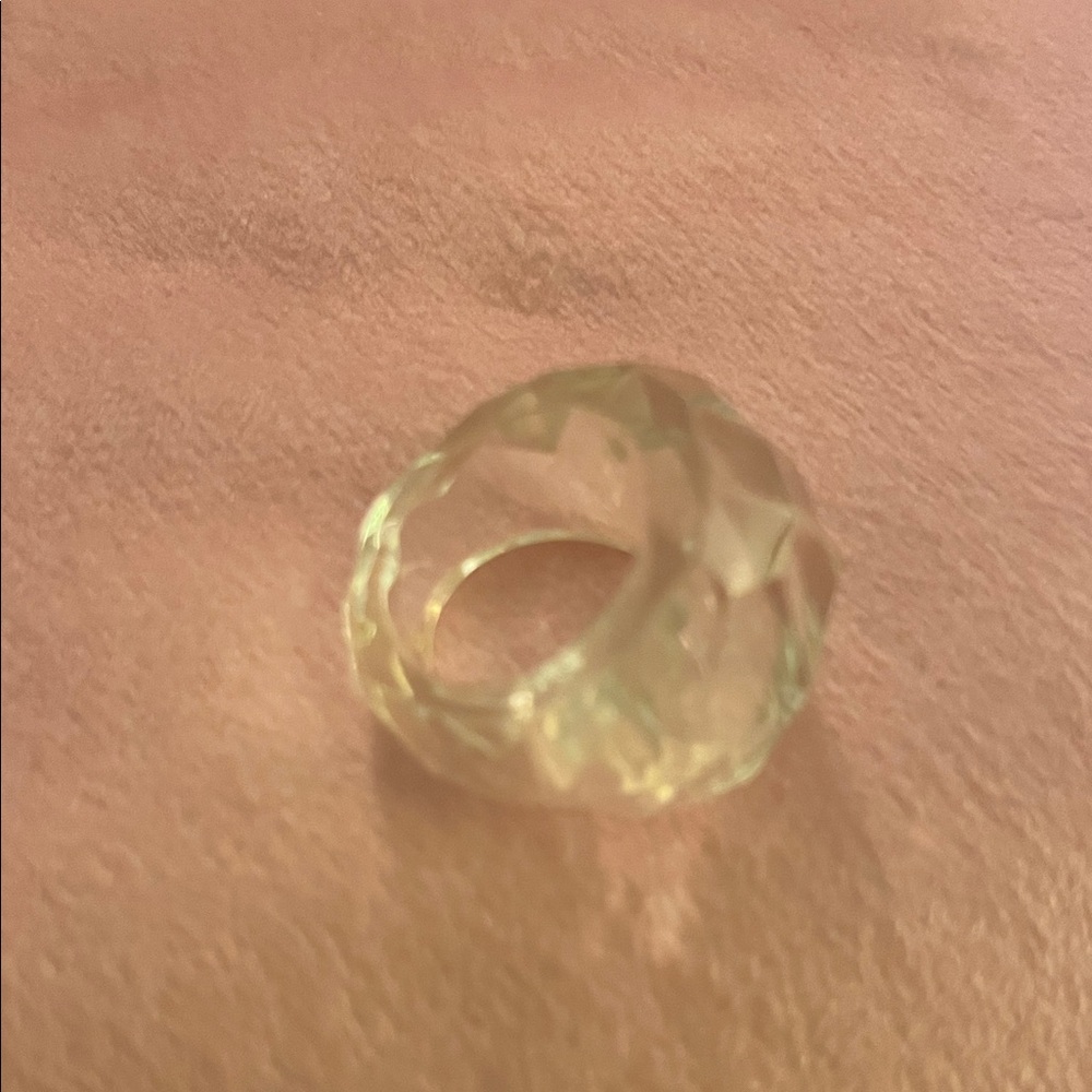 21# Clear Geometric Statement Ring - Picture 10 of 10